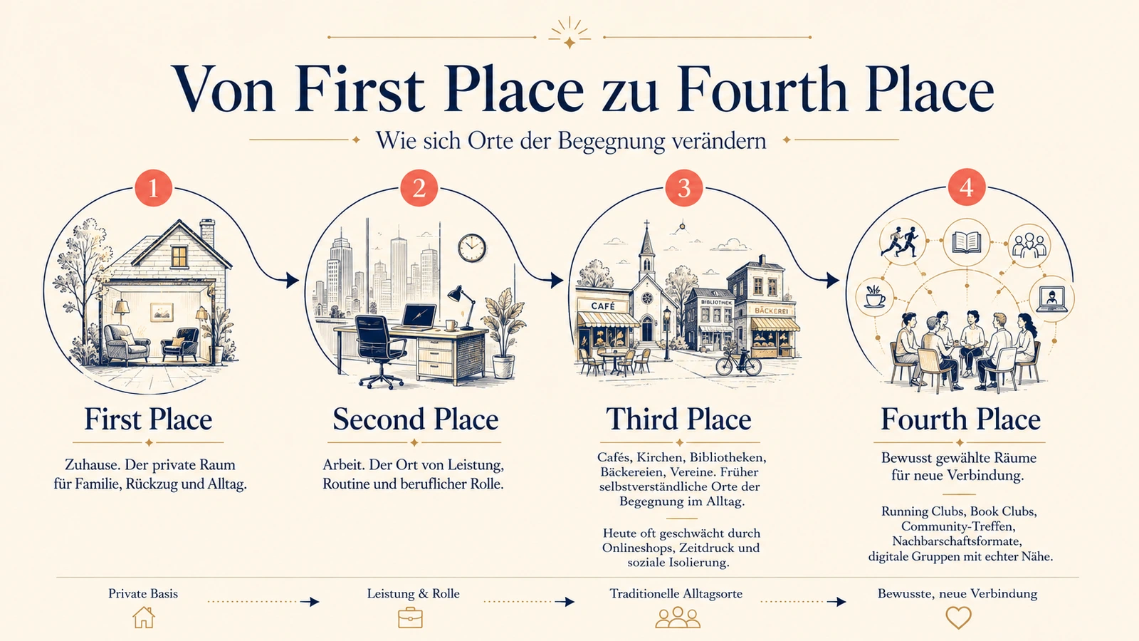 Infografik „Vom First Place zum Fourth Place“